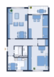 Grundriss - Möblierte 3-Zimmer-Wohnung mit Säntisblick!