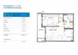 Grundriss - Moderne 2 Zimmer-Wohnung Neue Mitte Salem