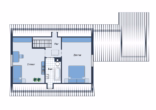 Grundriss DG - Einfamilienhaus mit schönem Garten und Garage in beliebter Lage von Fischbach