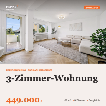 Renovierte 107 qm Wohnung in Fischbach – Südbalkon & Bergblick, 88048 Friedrichshafen / Fischbach Bodensee, Erdgeschosswohnung