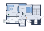 Grundriss - 2 Zimmer Stadtwohnung in zentraler Wohnlage mit schöner Fernsicht.