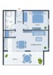 FN-Windhag Charmantes 2-Zimmer-Appartement mit großer Sonnenterrasse - Grundriss