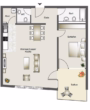 Grundriss - Großzügige 2,5 Zimmer-Wohnung in bevorzugter Wohnlage